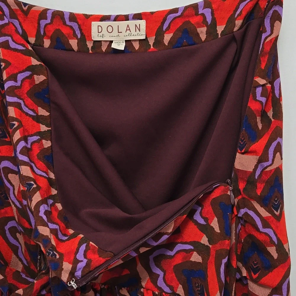 Dolan Left Coast Ruched Ruffle Mini‎ Skirt Size M Anthropologie Drape Front